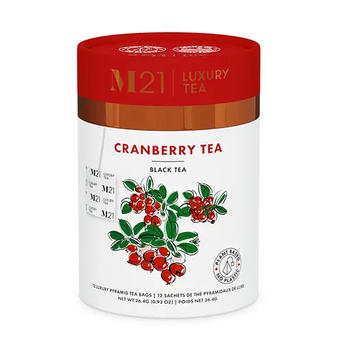 Tega Organic M21 - Cranberry Tea - 12 Teebeutel
