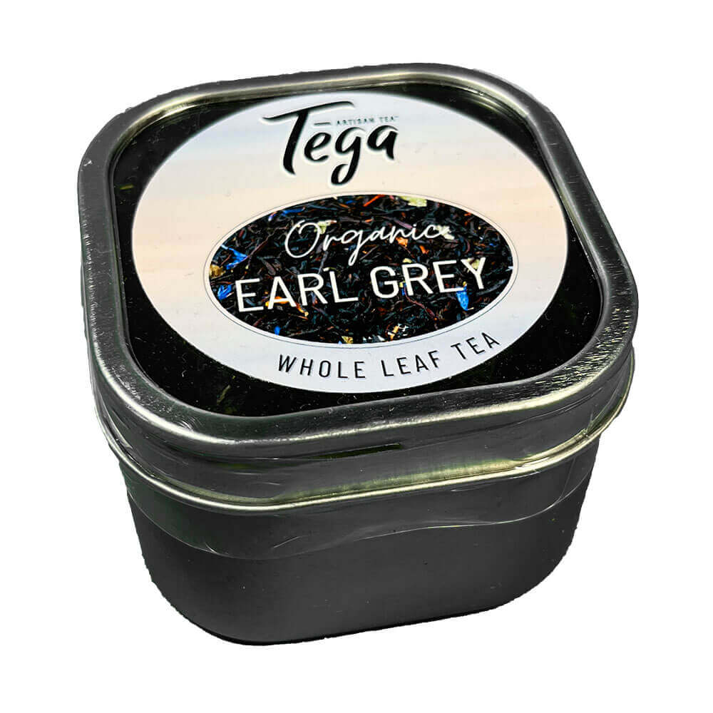 Organischer Earl Grey Tee mit ganzen Blättern in der Dose von Tega - 50g