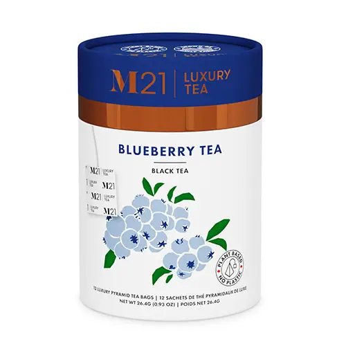 Tega Organic M21 - Blueberry Tea - 12 Teebeutel