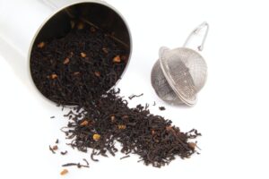 black tea isolated